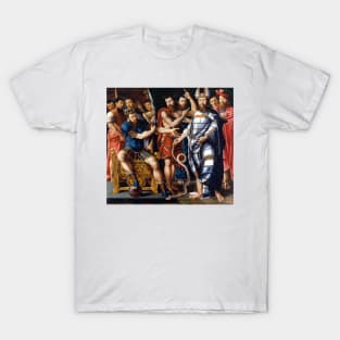 Moses and Aaron before Pharaoh: An Allegory of the Dinteville Family T-Shirt